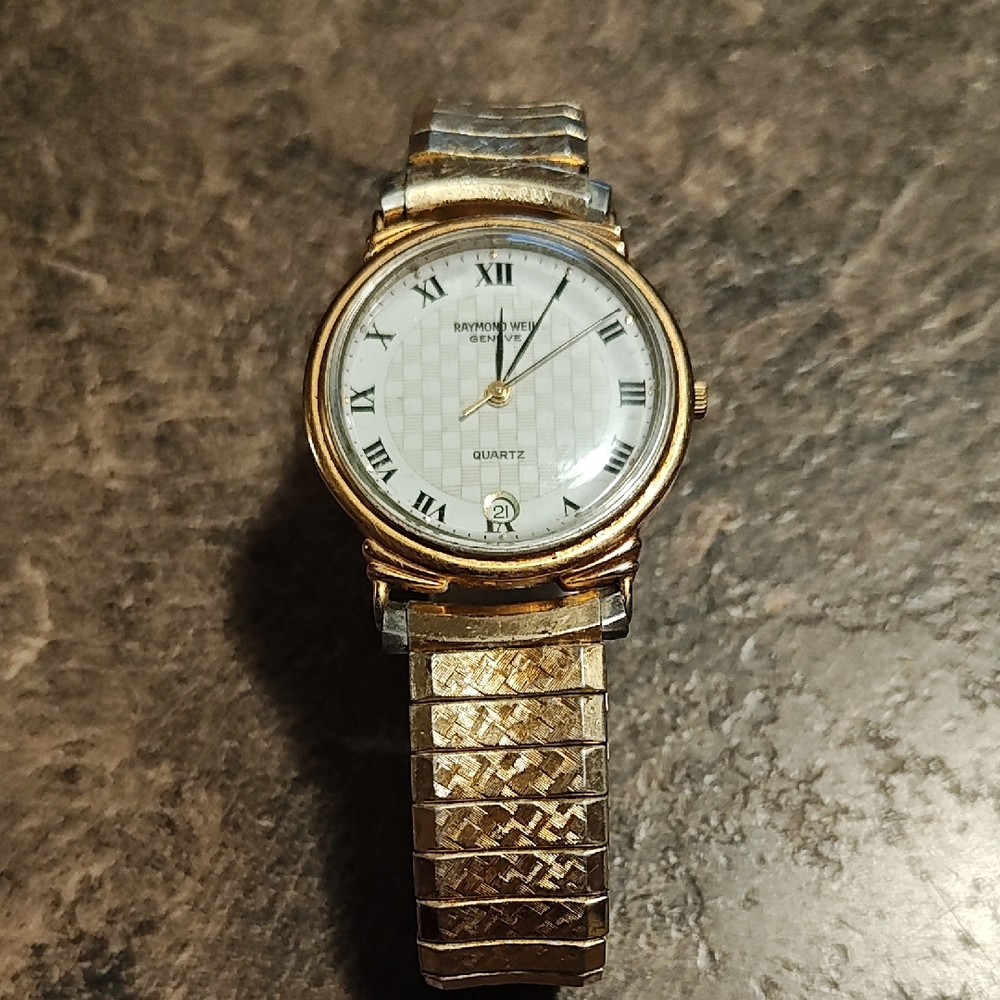 Raymond Weil Two-Tone Gold and Silver Watch